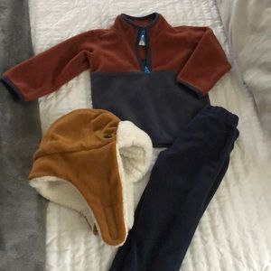 Carters boy 12 months and Carhartt hat